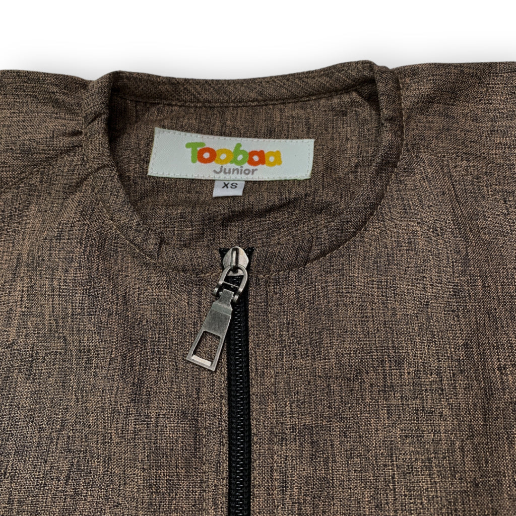 Boys Andis Dark Brown - Short Sleeve Jubah image 1