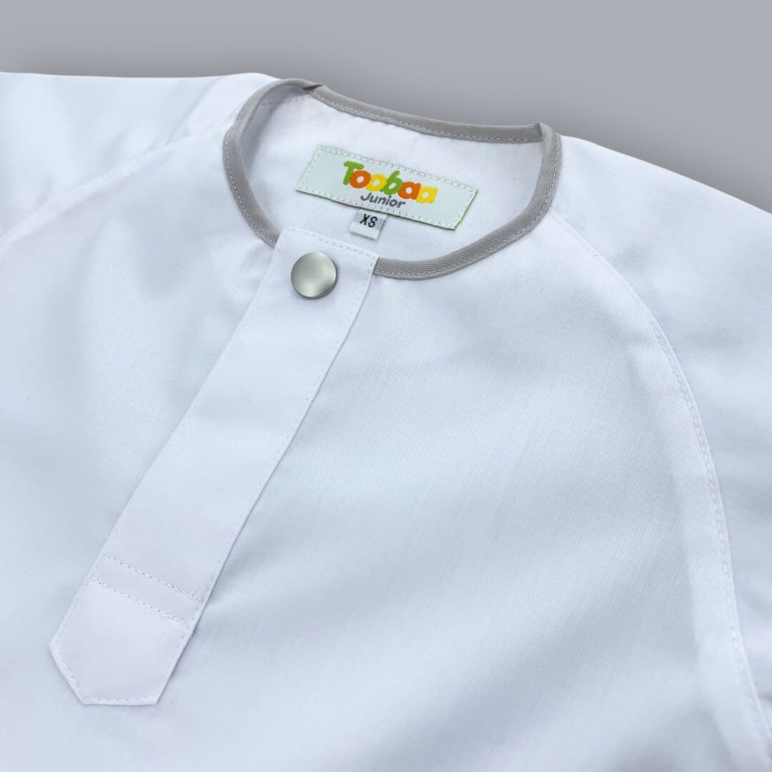 Boys Rais Platinum - Short Sleeve Jubah image 1