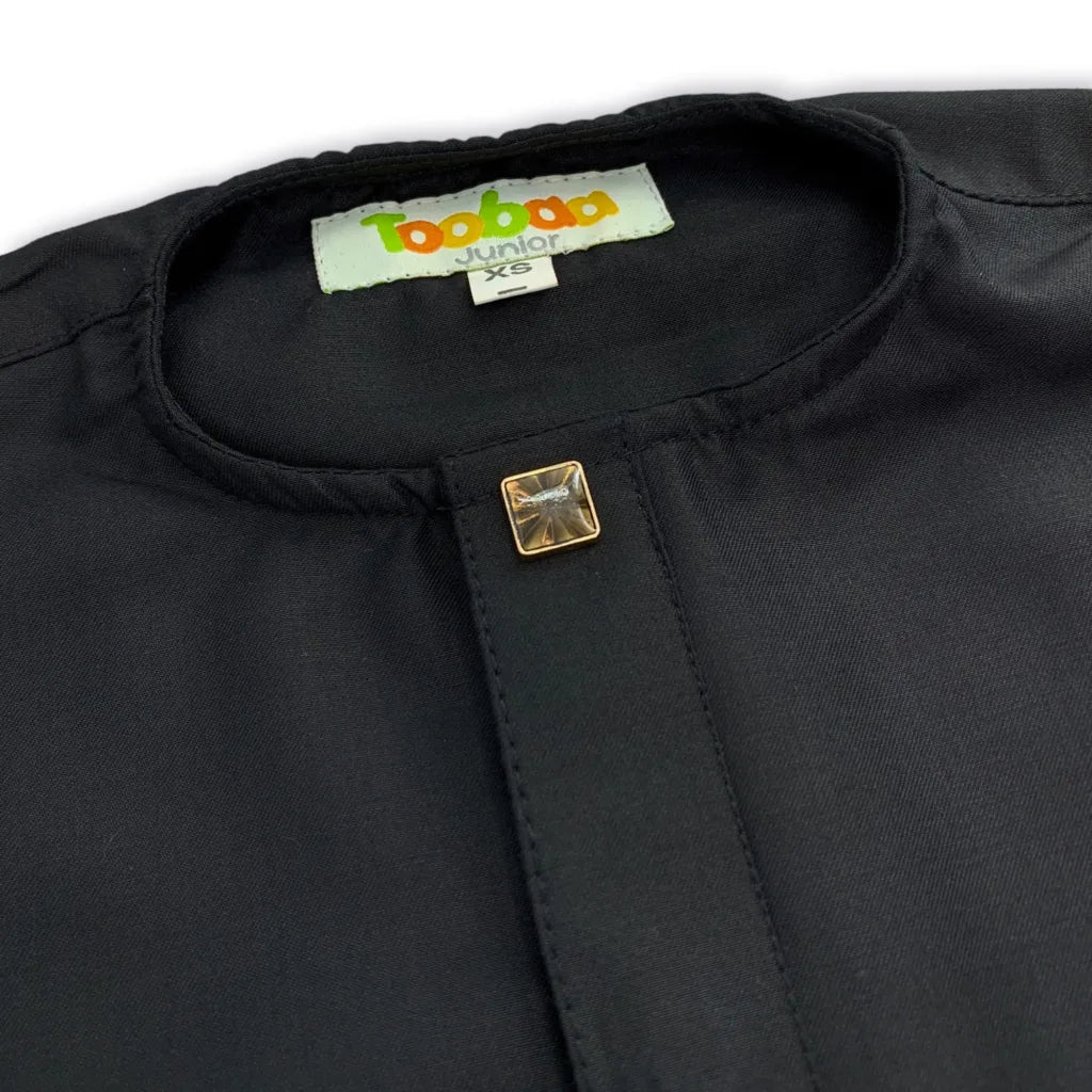 Boys Zidan Black Premium Jubah image 3