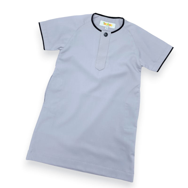 Boys Rais Winter Grey - Short Sleeve Jubah image 0