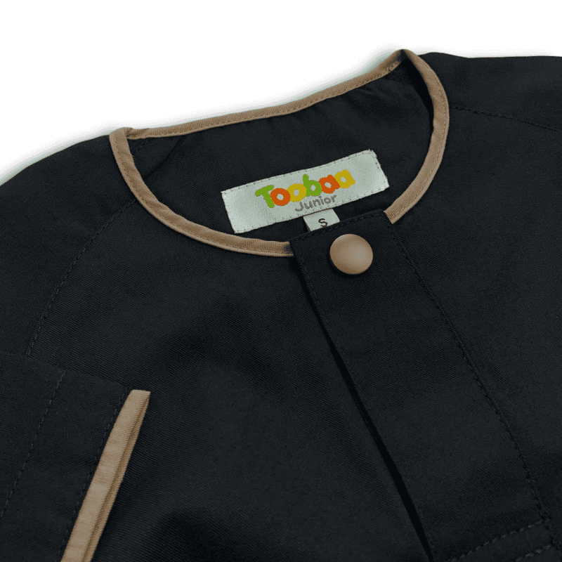 Boys Rais Black Sepia - Short Sleeve Jubah image 1