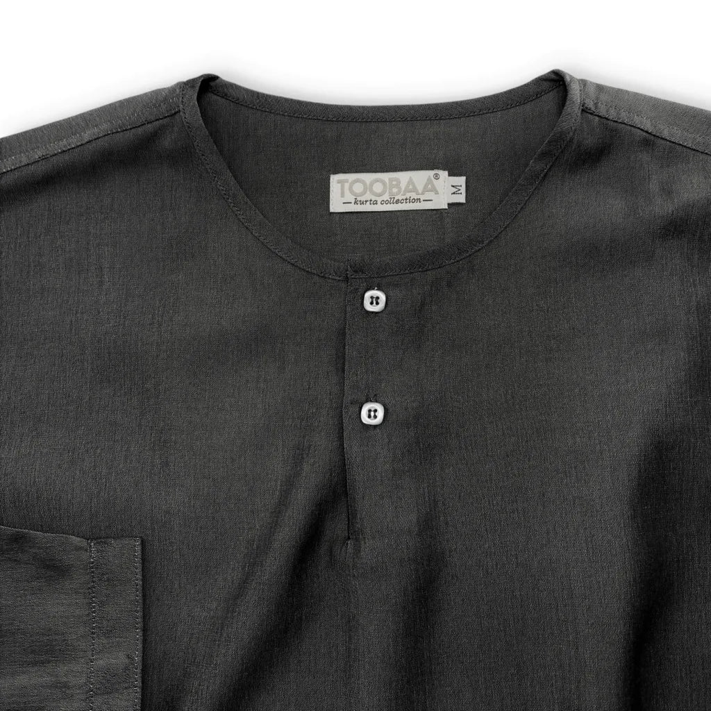Men's Kurta Amano - Charcoal image 2