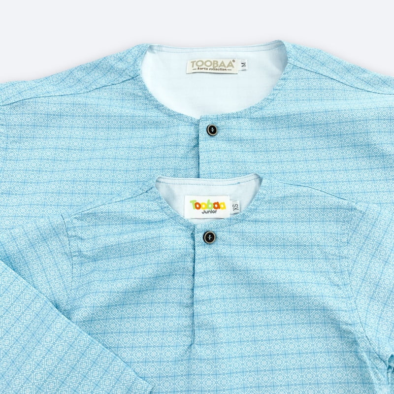 Men's Kurta Inara - Blue Ice image 5