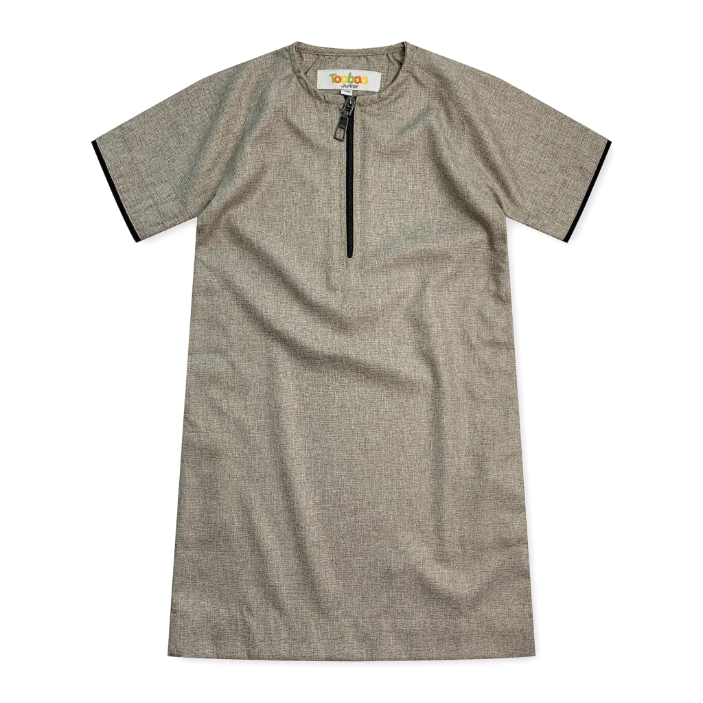 Boys Andis Khaki - Short Sleeve Jubah image 0