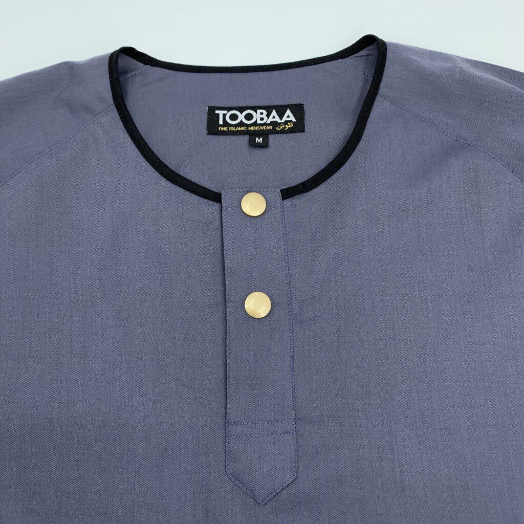 Rais Indigo - Men's Short Sleeve Jubah image 2
