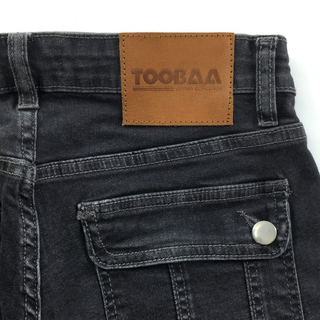 Black Stretch Denim - Men's Sunnah 4/5 Length Pants image 6