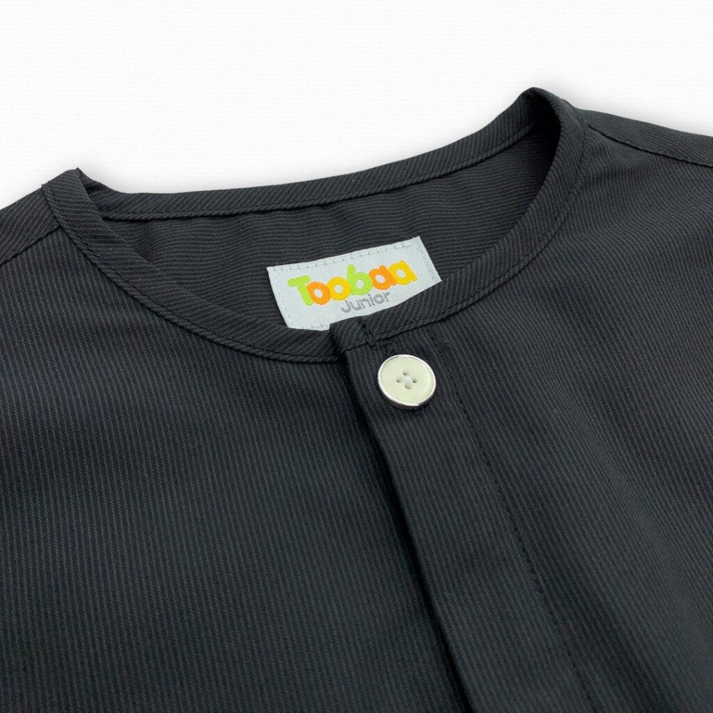 Boys Kurta A1 Dash - Jet Black image 3
