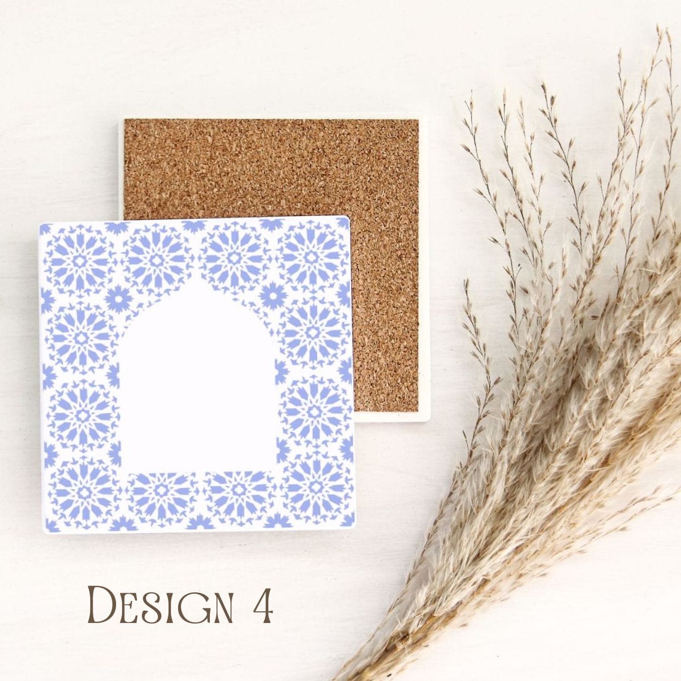 Moroccan Print Ceramic Coasters image 4