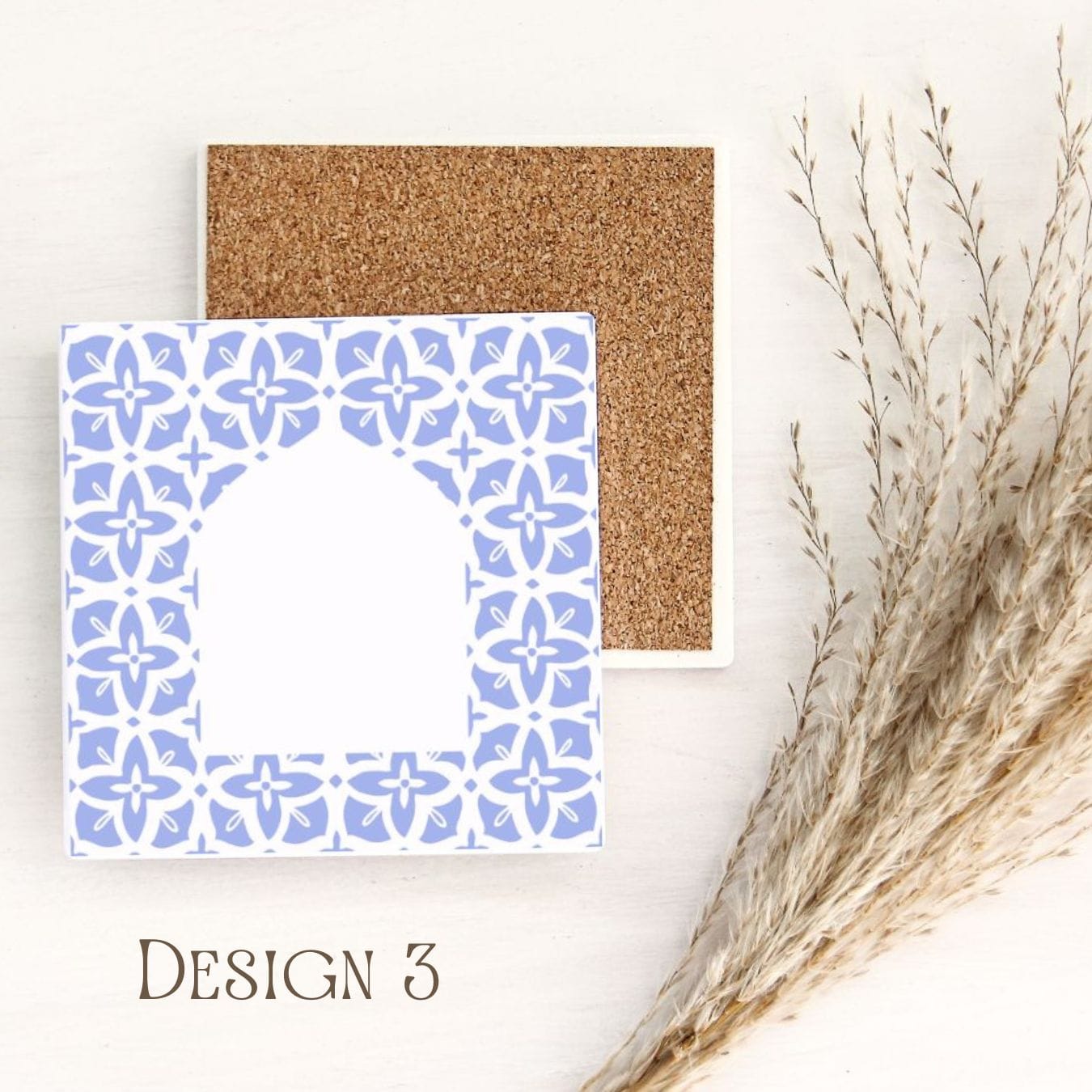 Moroccan Print Ceramic Coasters image 3