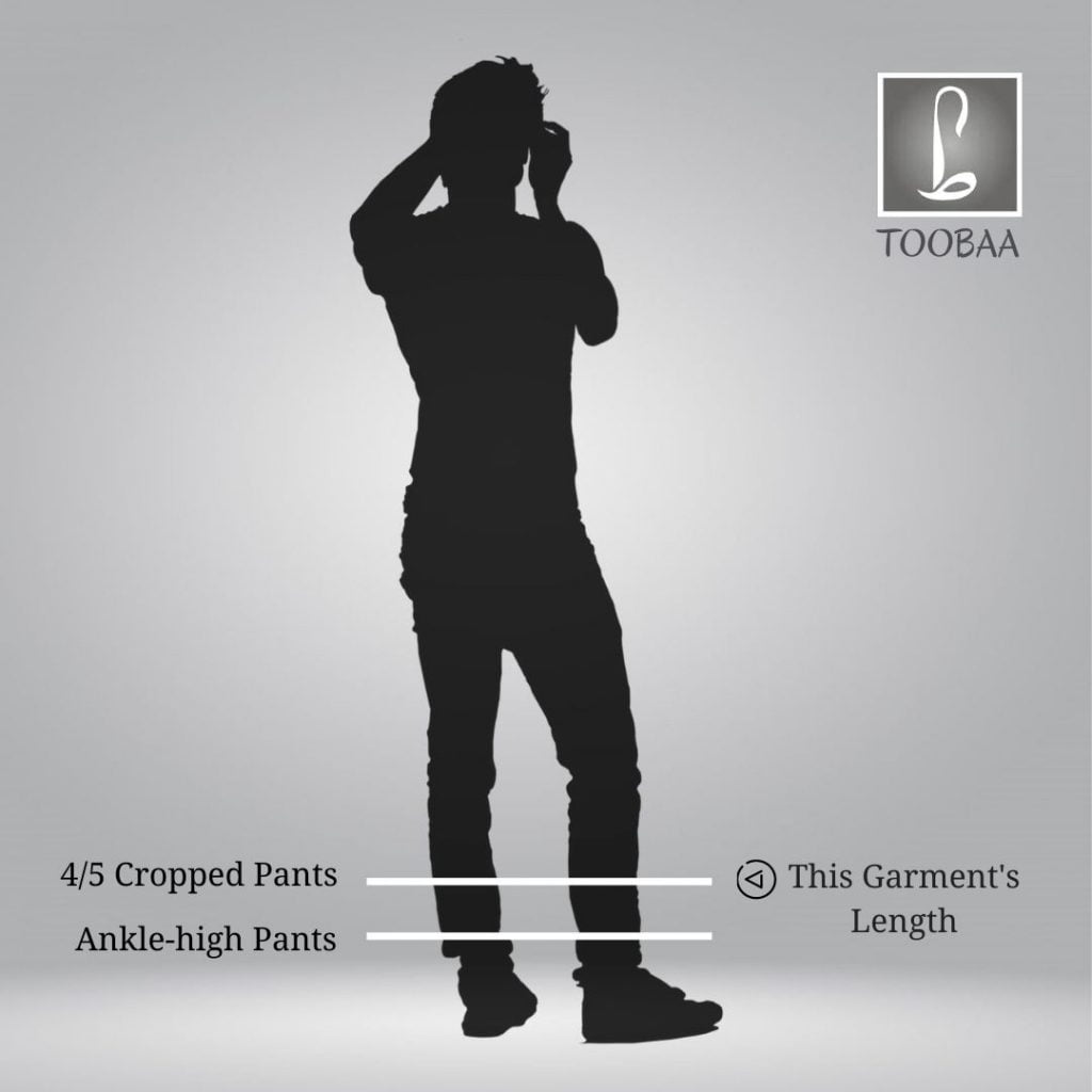 Black Stretch Denim - Men's Sunnah 4/5 Length Pants image 9