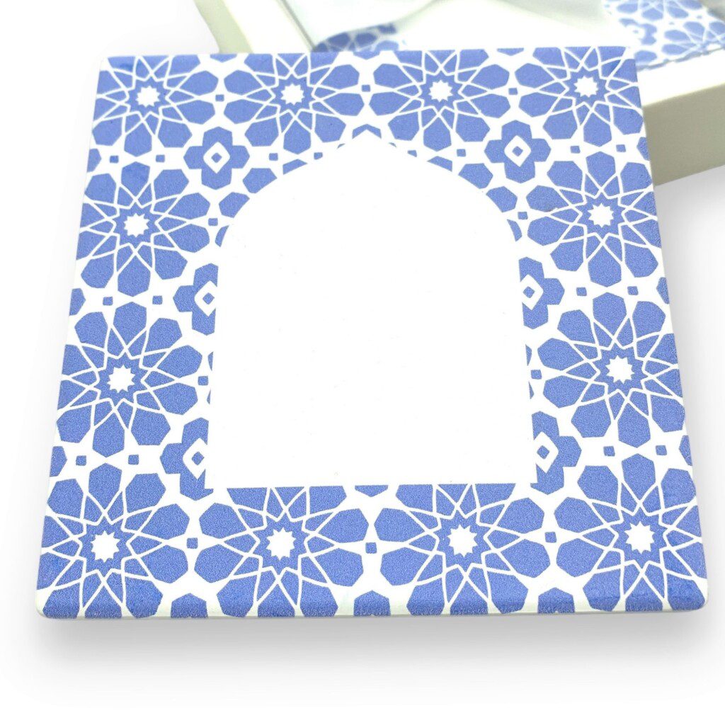 Moroccan Print Ceramic Coasters image 5