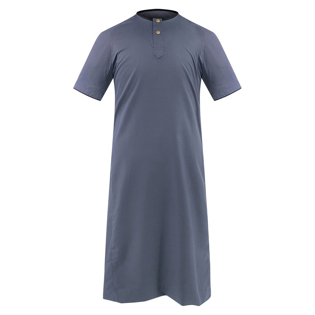 Rais Indigo - Men's Short Sleeve Jubah image 0