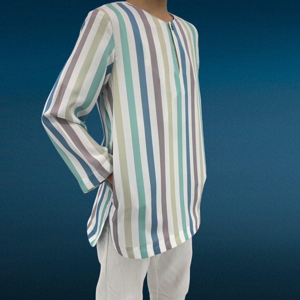 Moroccan Stripes Boys Kurta - Espresso image 5