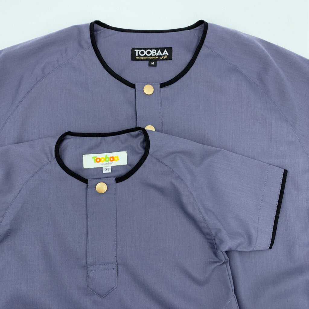 Rais Indigo - Men's Short Sleeve Jubah image 6