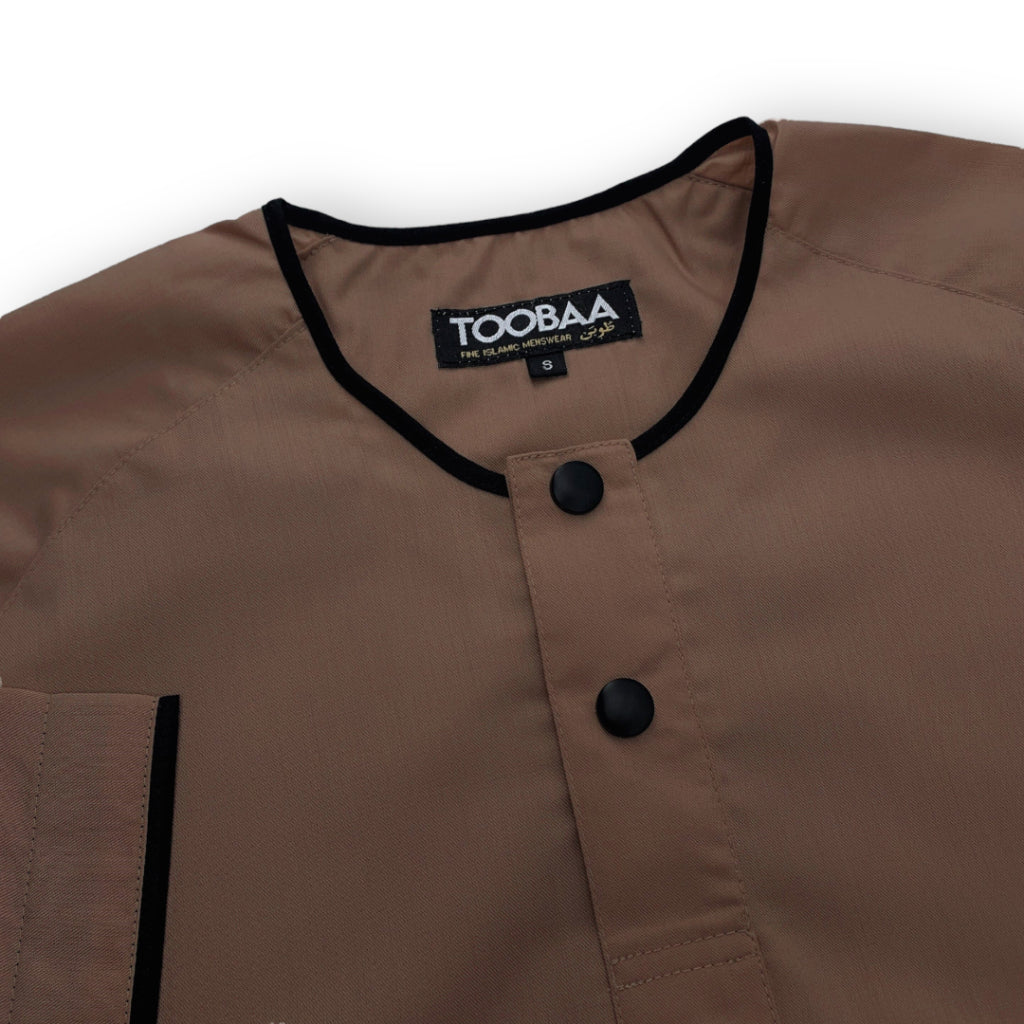 Rais Macchiato - Men's Short Sleeve Jubah image 3