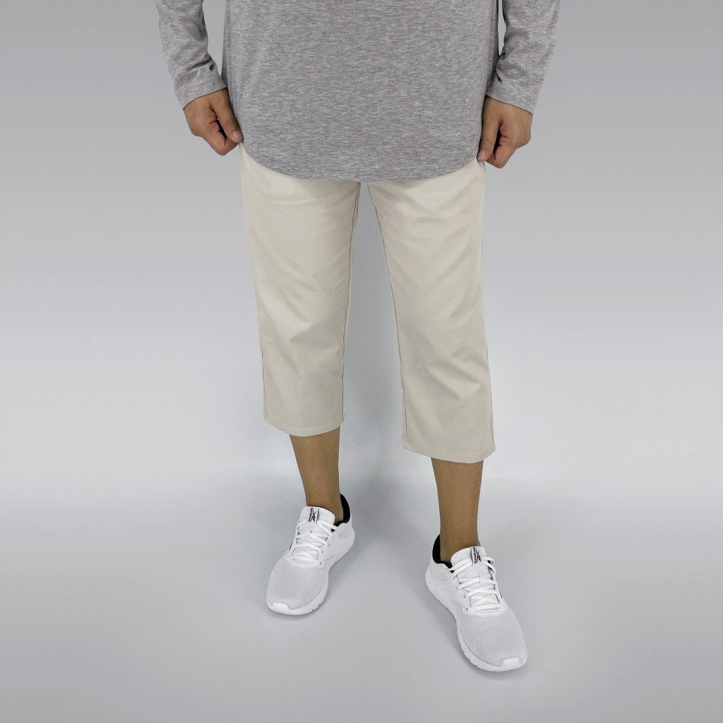 White Sand Chino - Men Sunnah 4/5 Length Pants image 1