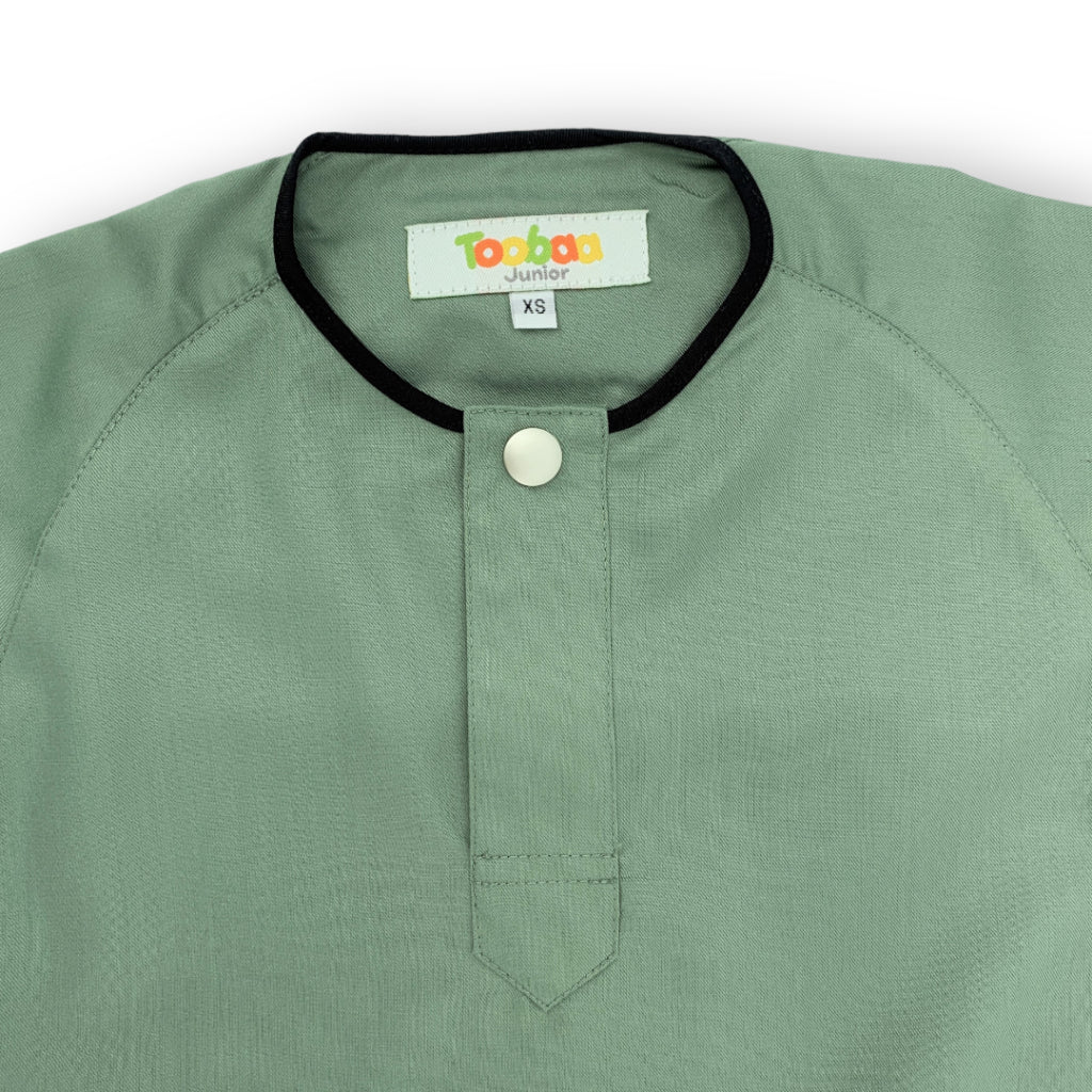 Boys Rais Peppermint - Short Sleeve Jubah image 1
