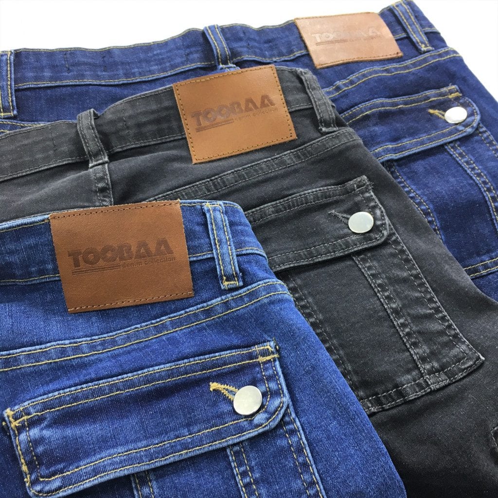 Pacific Blue Stretch Denim - Men's Sunnah 4/5 Length Pants image 9