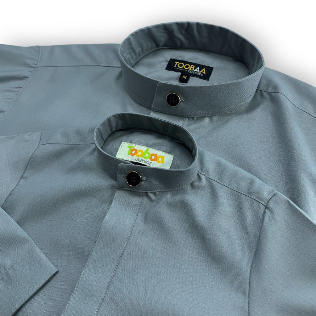 Boys Madinah Grey Premium Jubah image 8
