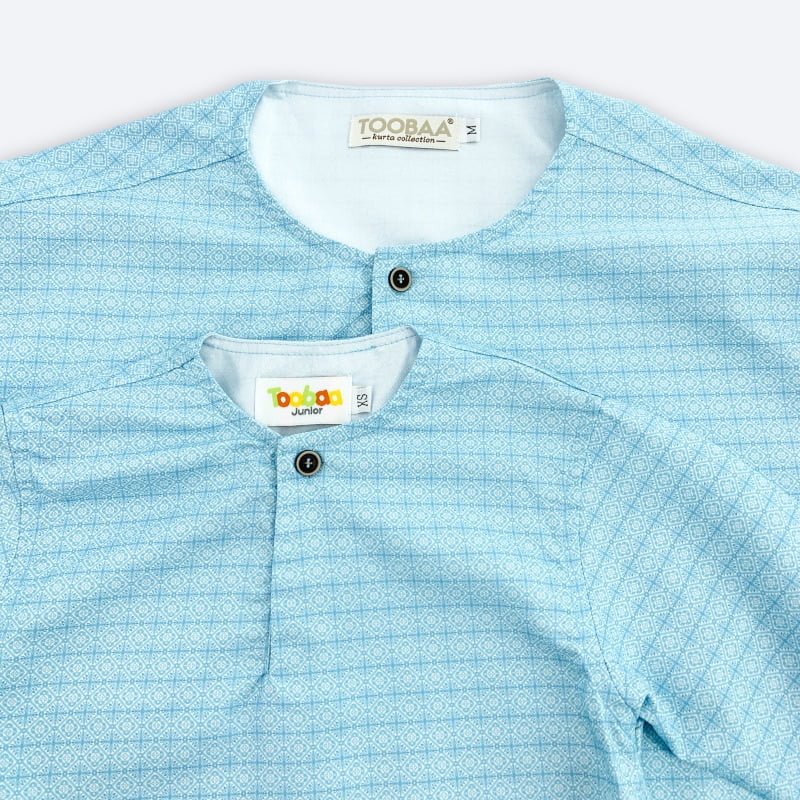 Boys Kurta Inara - Blue Ice image 7