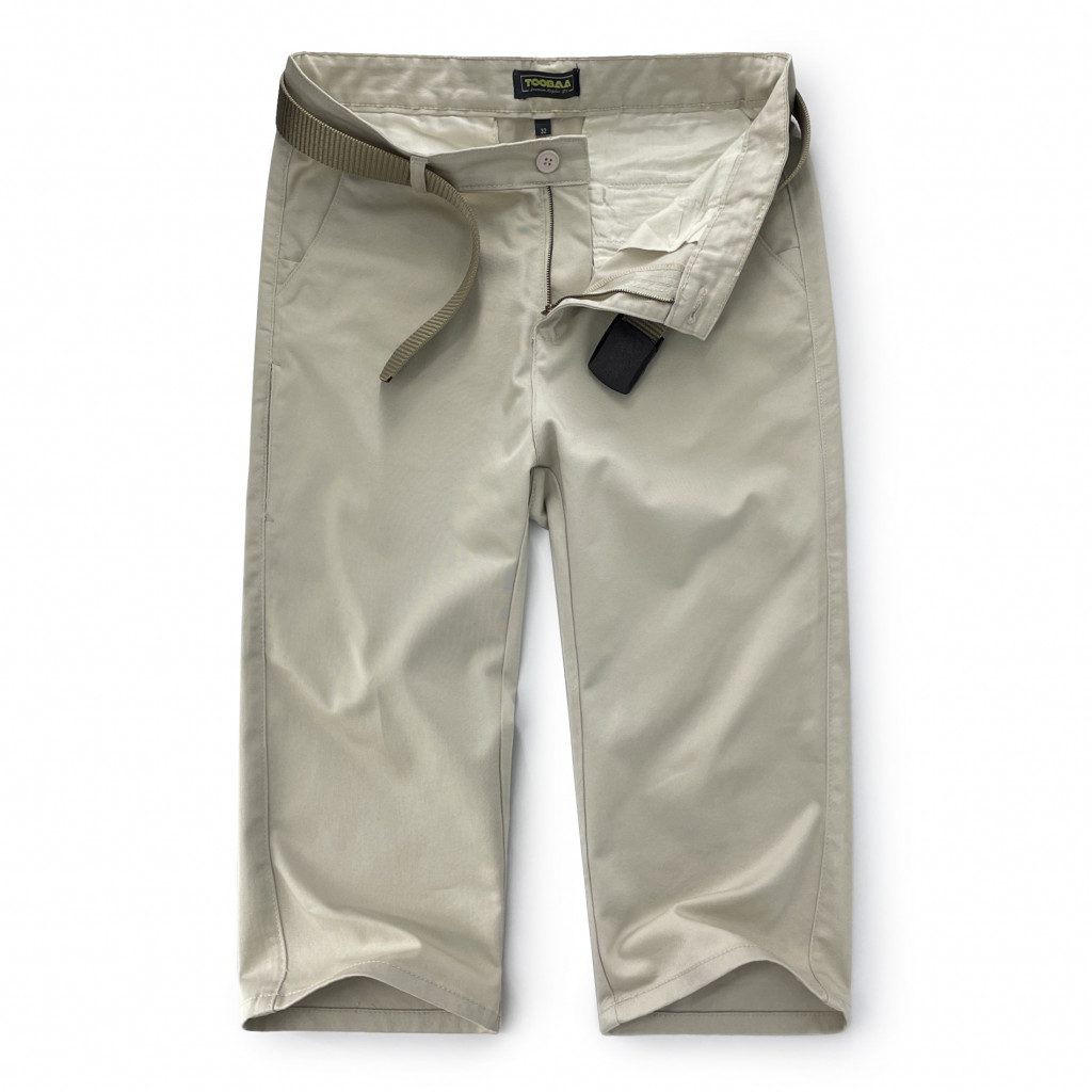 White Sand Chino - Men Sunnah 4/5 Length Pants image 0
