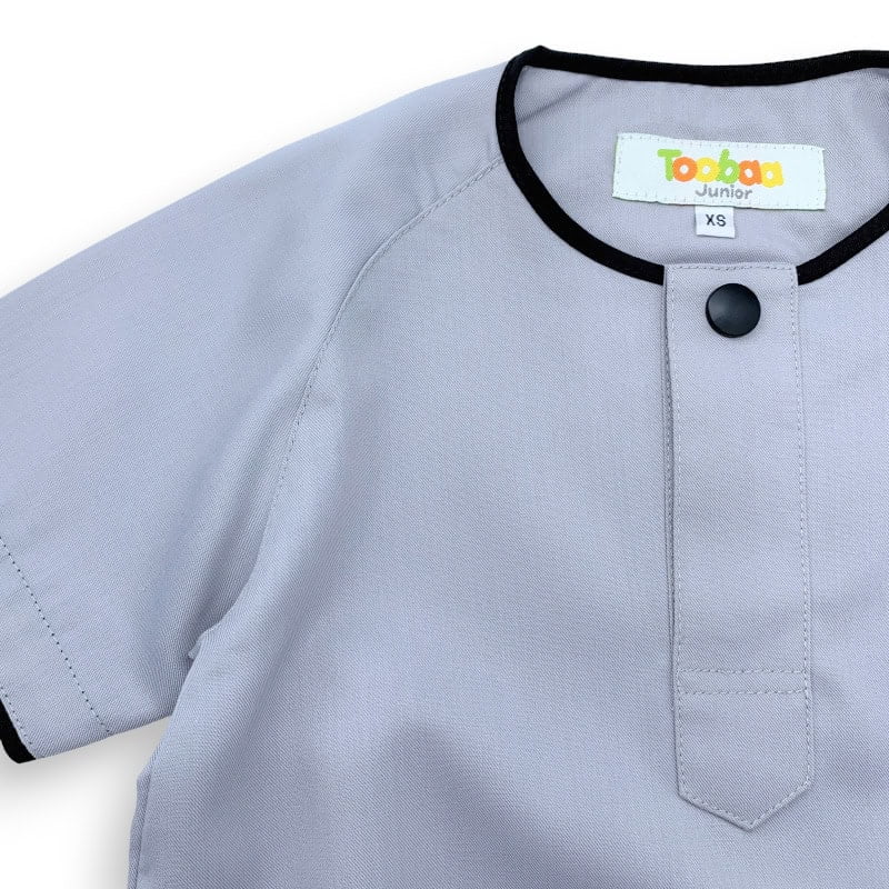 Boys Rais Winter Grey - Short Sleeve Jubah image 1