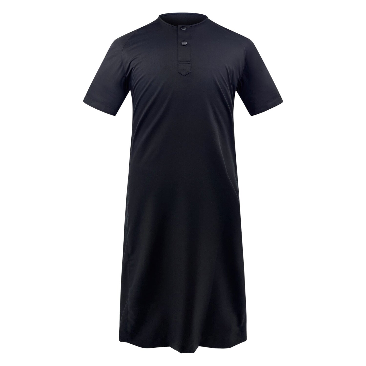 Rais Absolute - Men's All-Black Short Sleeve Jubah