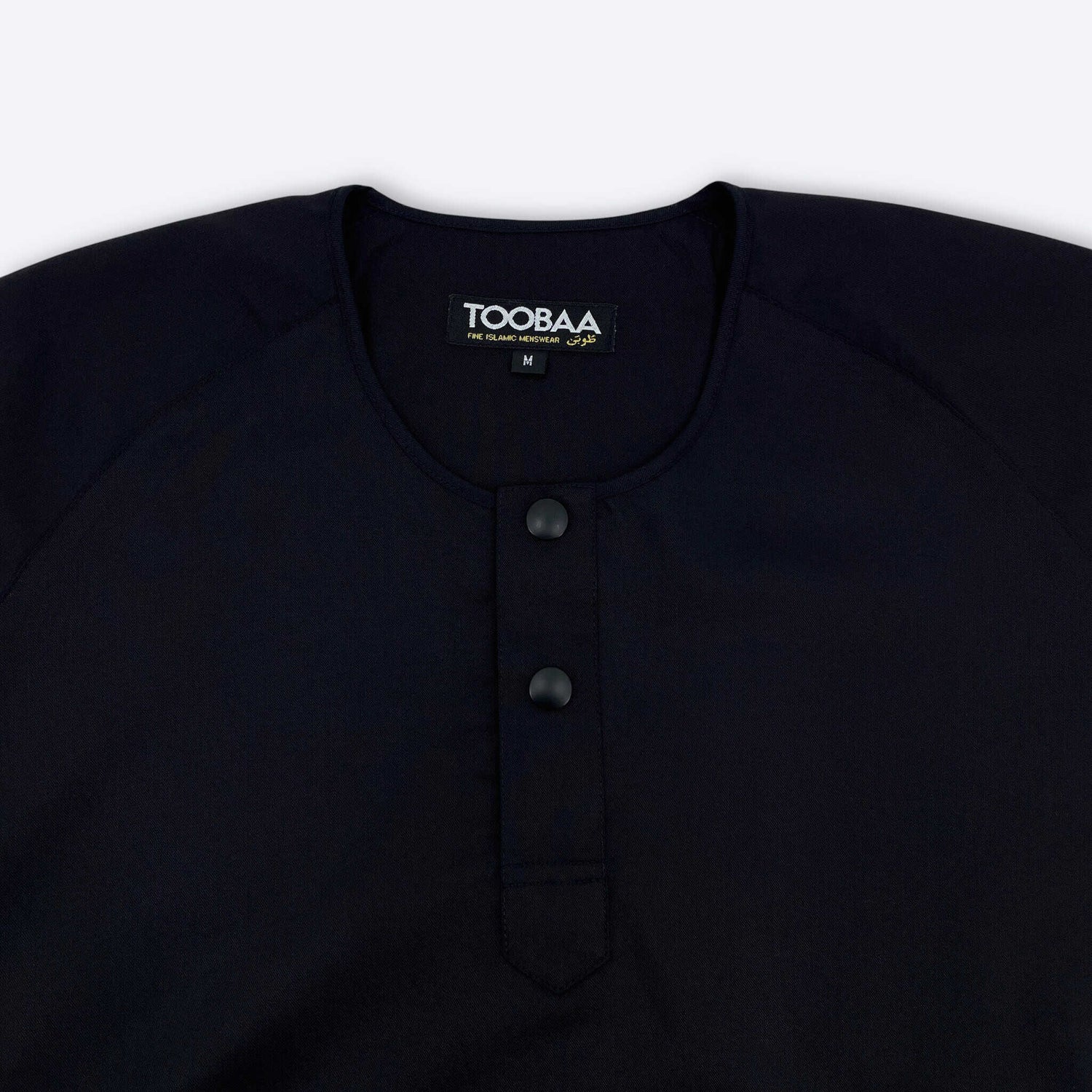 Rais Absolute - Men's All-Black Short Sleeve Jubah