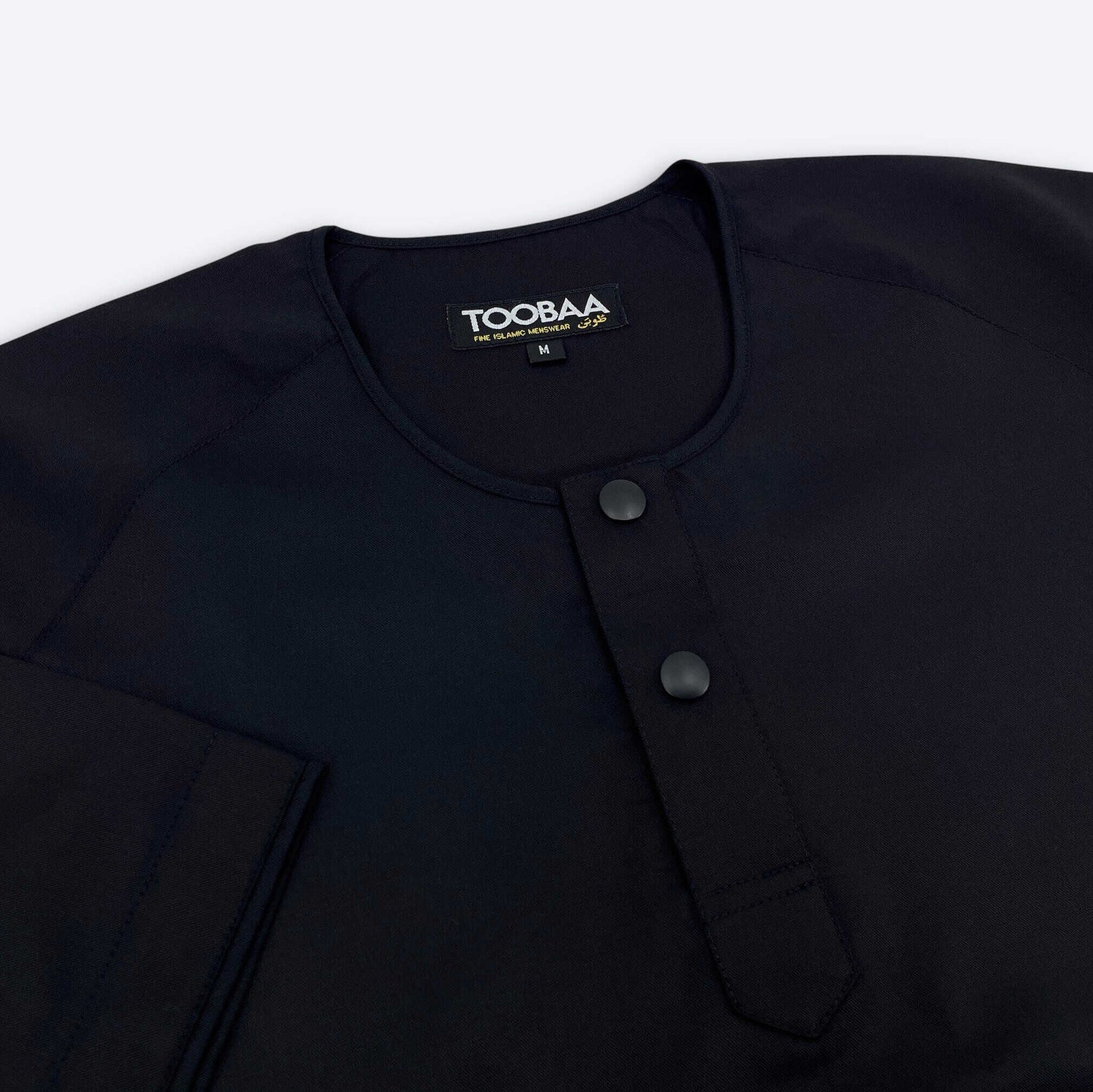 Rais Absolute - Men's All-Black Short Sleeve Jubah
