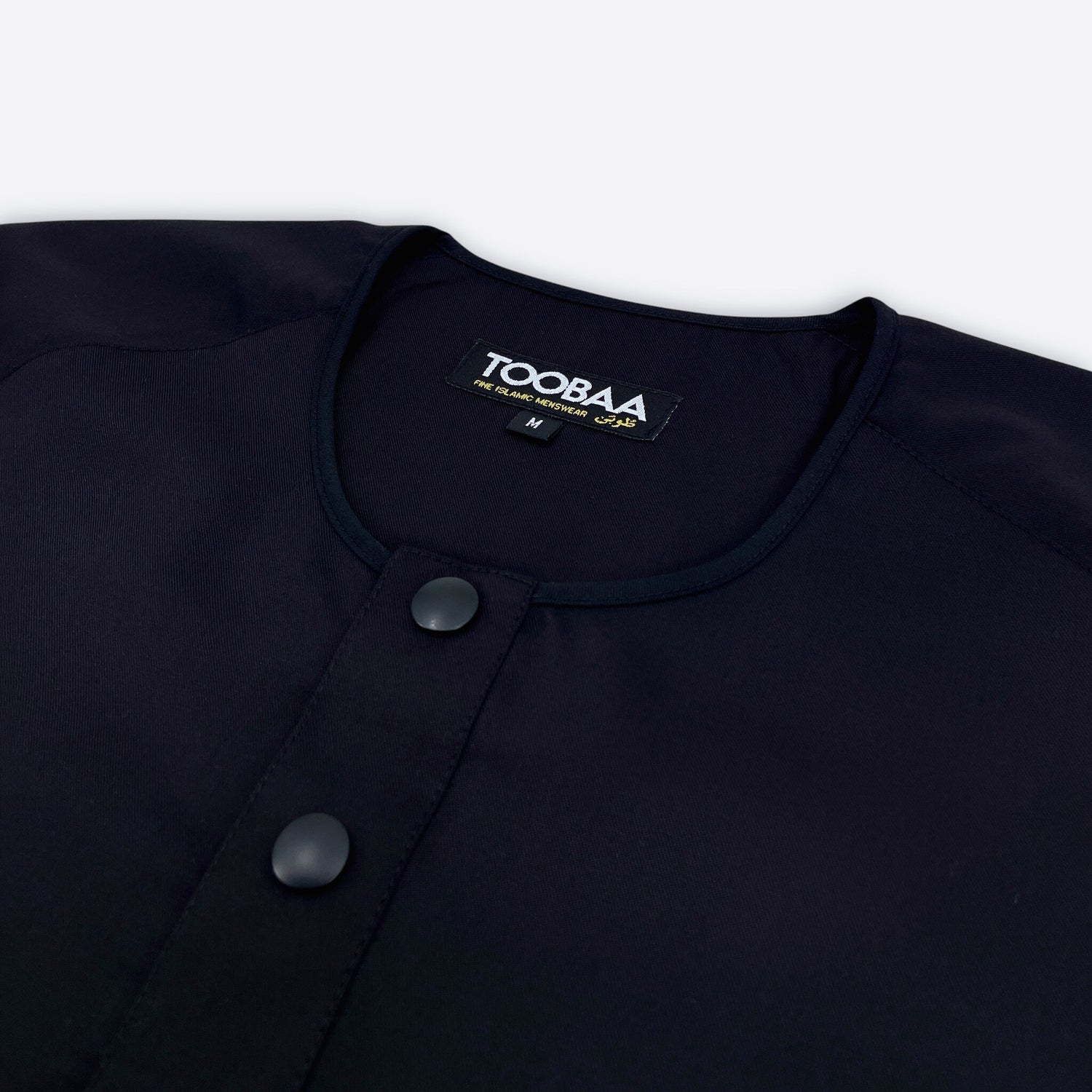 Rais Absolute - Men's All-Black Short Sleeve Jubah