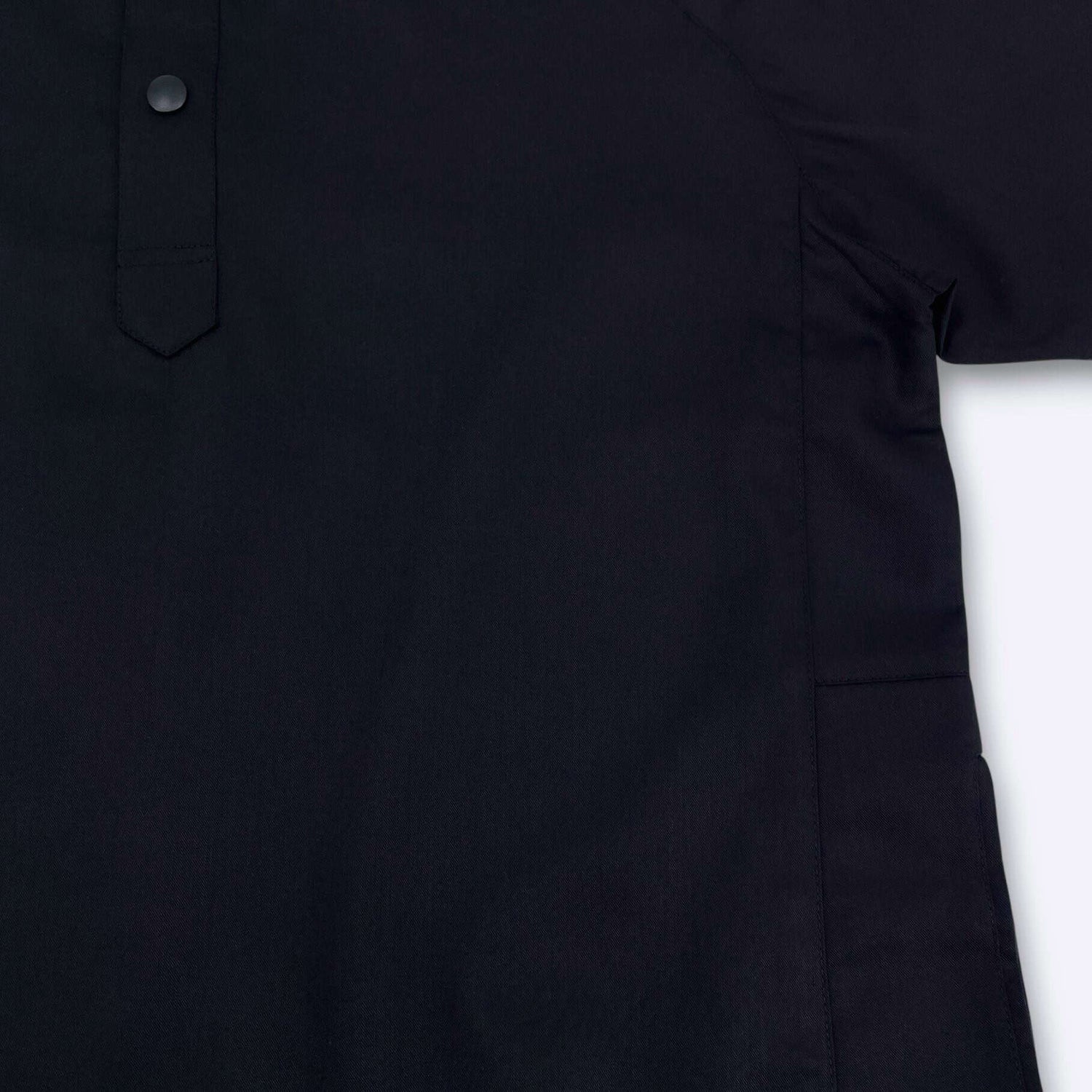 Rais Absolute - Men's All-Black Short Sleeve Jubah