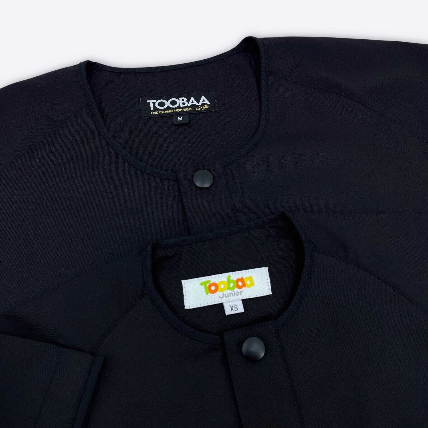 Rais Absolute - Men's All-Black Short Sleeve Jubah
