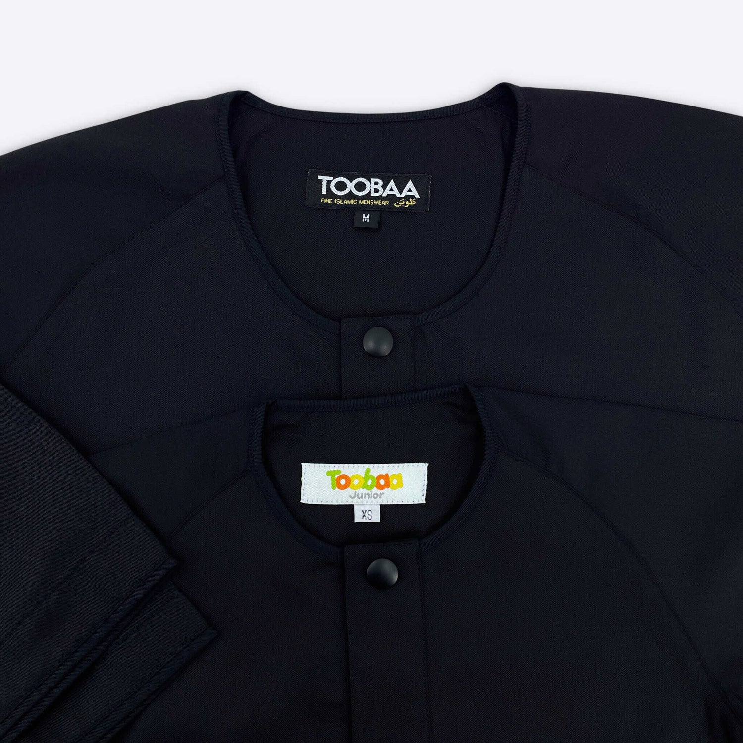 Rais Absolute - Men's All-Black Short Sleeve Jubah