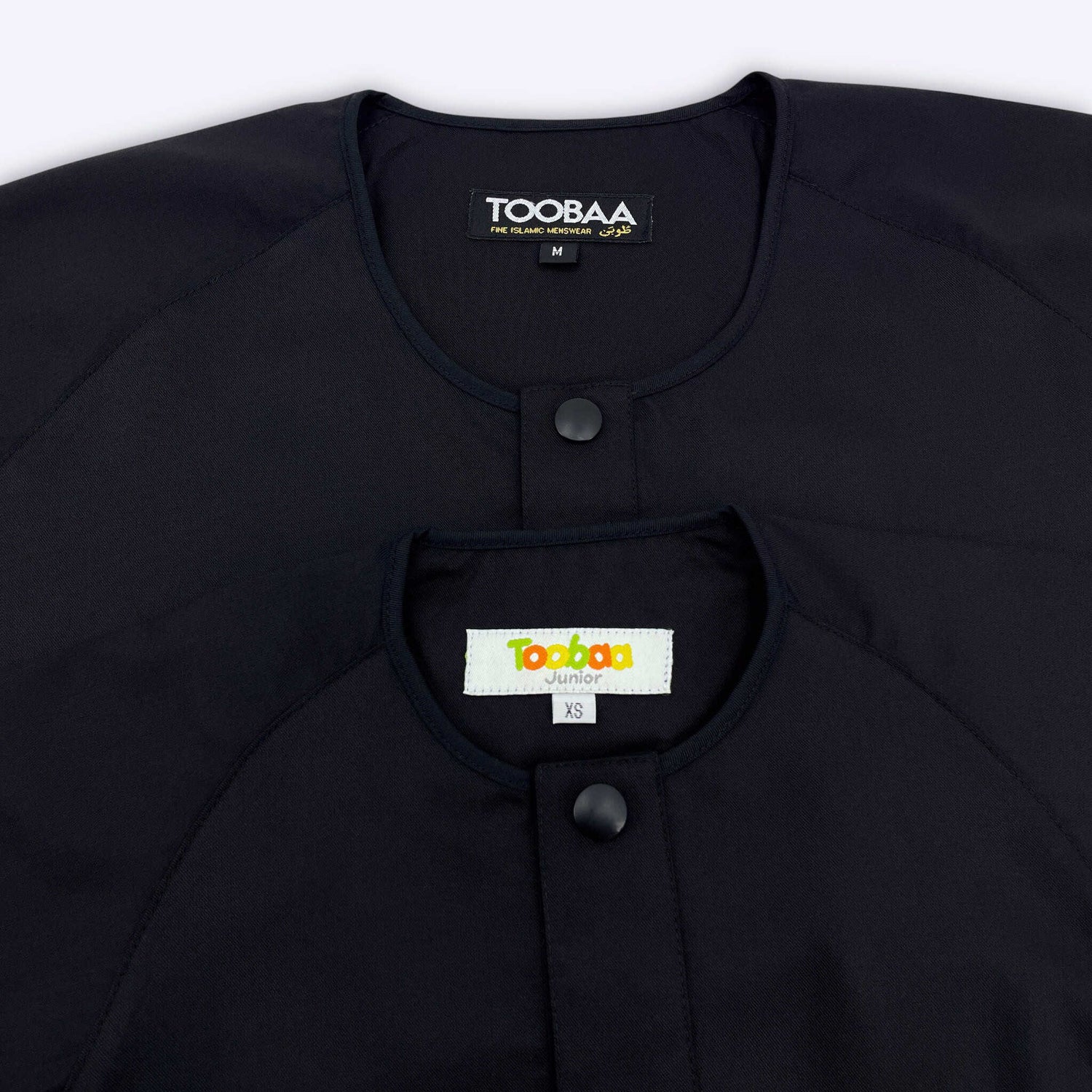 Rais Absolute - Men's All-Black Short Sleeve Jubah