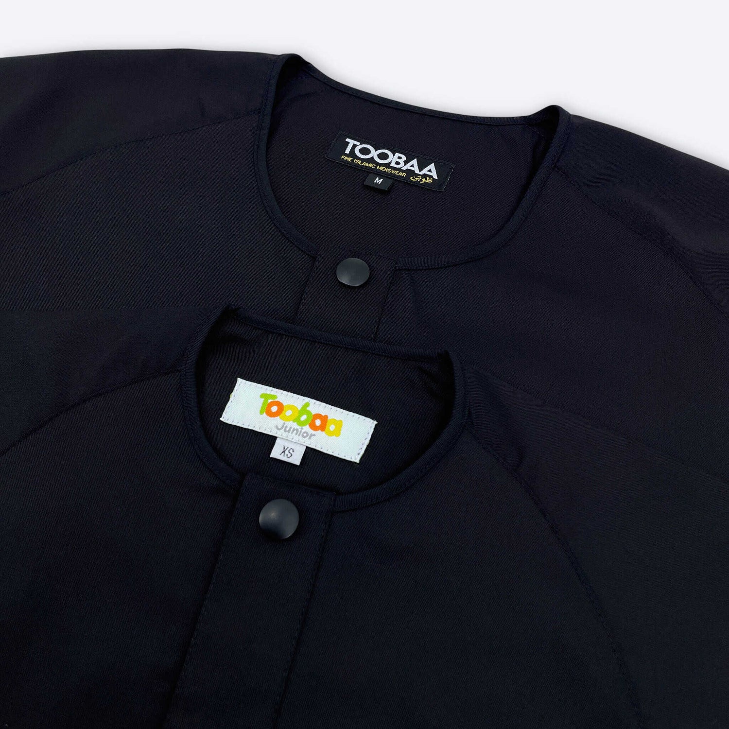 Rais Absolute - Men's All-Black Short Sleeve Jubah