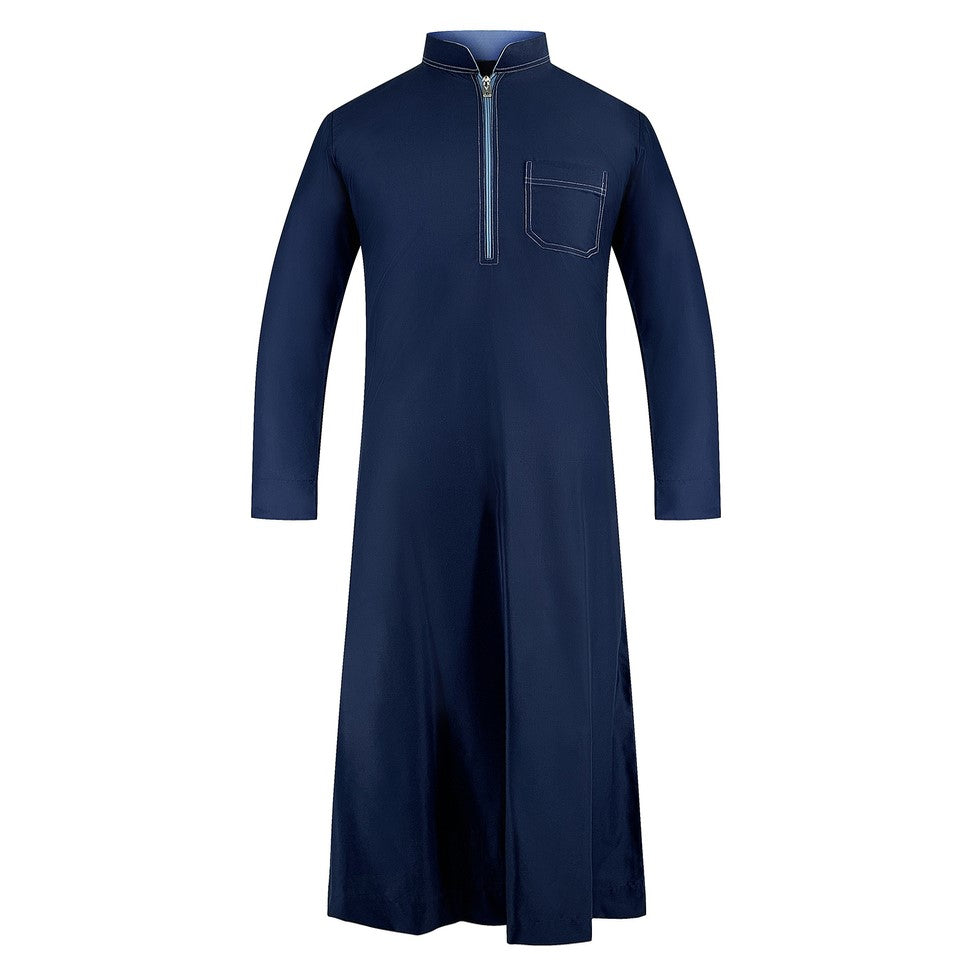 Pro-Linear Navy Blue – Men’s Premium Jubah - Toobaa