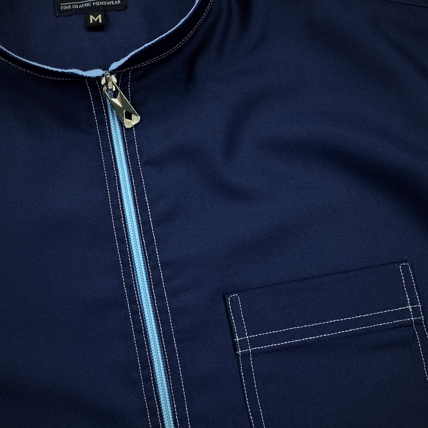 Pro-Linear Navy Blue – Men’s Premium Jubah - Toobaa