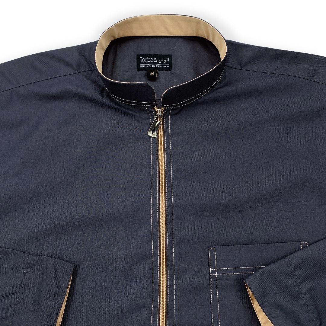 Pro-Linear Space Grey – Men’s Premium Jubah - Toobaa