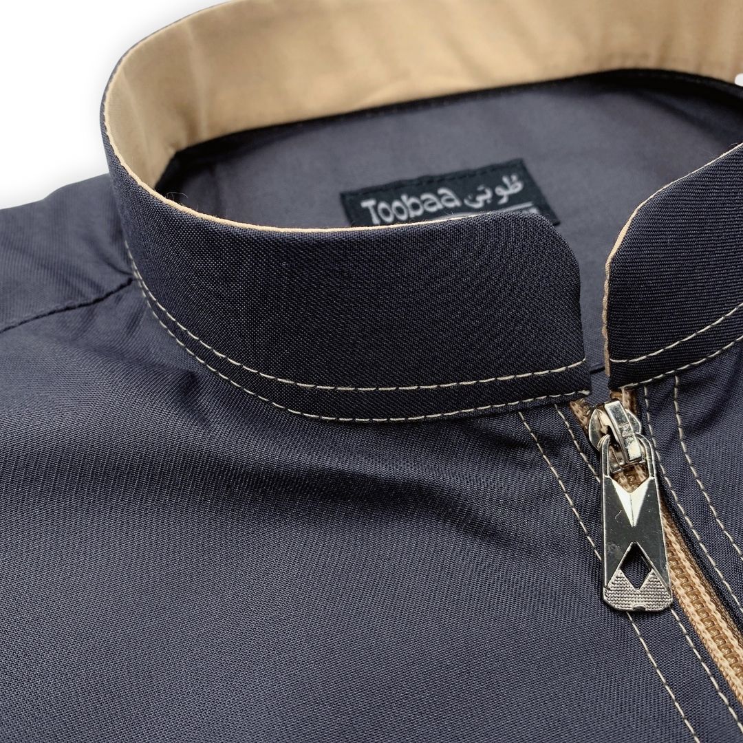 Pro-Linear Space Grey – Men’s Premium Jubah - Toobaa