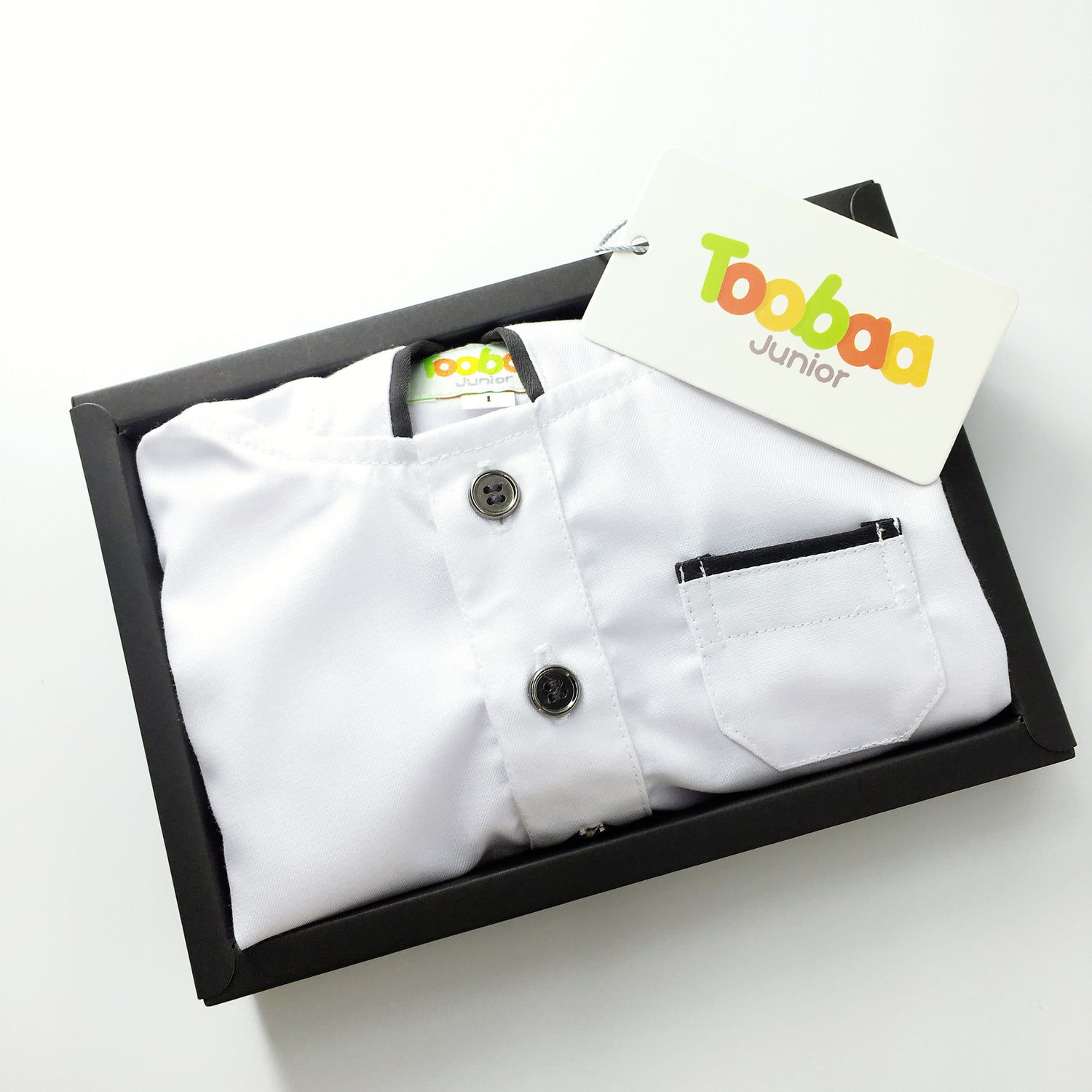 Baby Boy Hooded Jubah - White