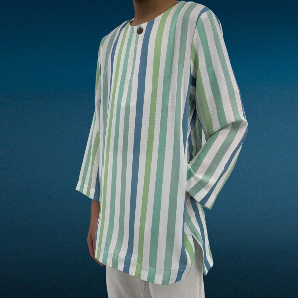 Moroccan Stripes Boys Kurta - Aquafresh image 4