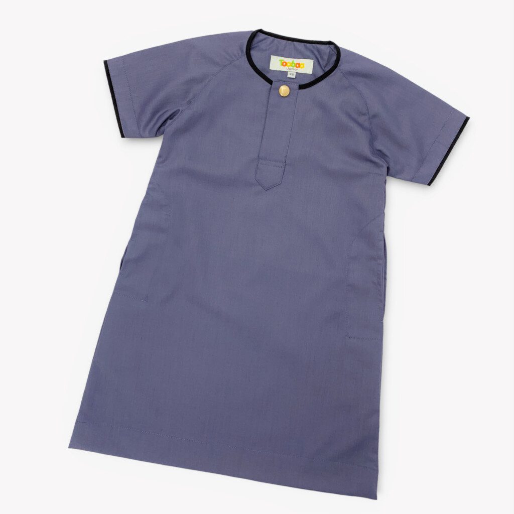 Rais Indigo - Boys Short Sleeve Jubah image 0