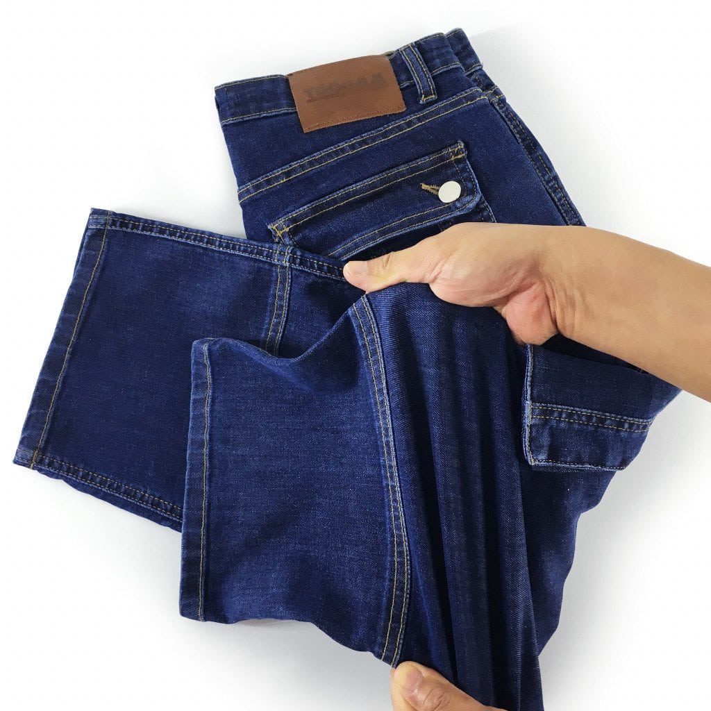 Indigo Stretch Denim - Men's Sunnah 4/5 Length Pants image 9