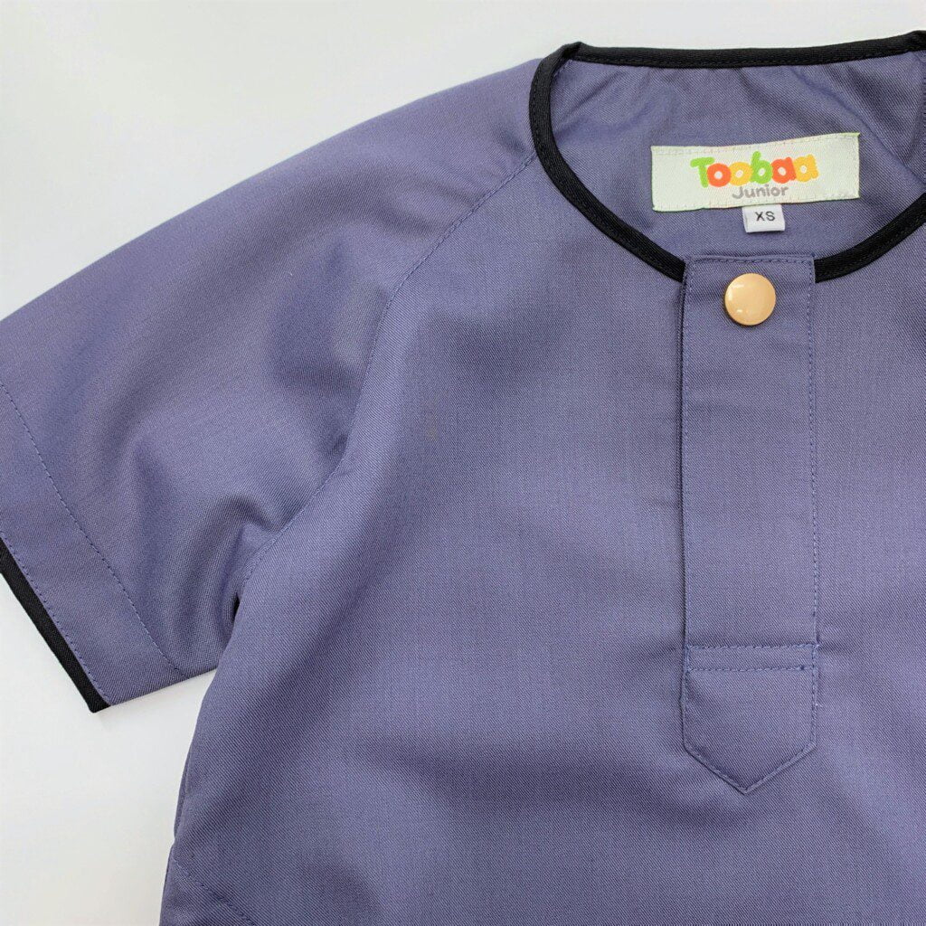 Rais Indigo - Boys Short Sleeve Jubah image 1