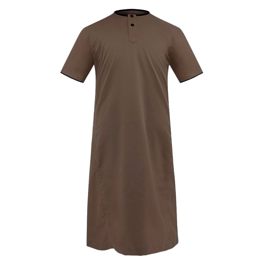Rais Macchiato - Men's Short Sleeve Jubah image 0