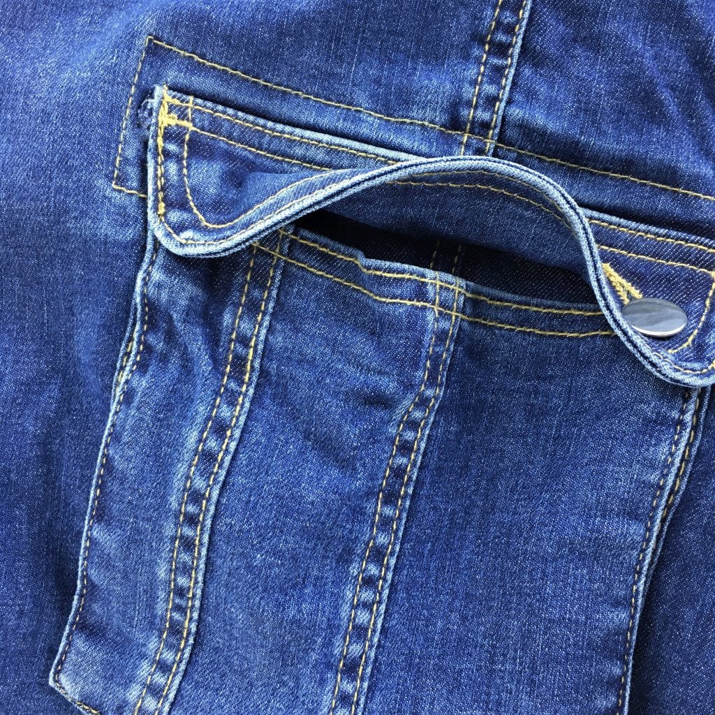 Pacific Blue Stretch Denim - Men's Sunnah 4/5 Length Pants image 7