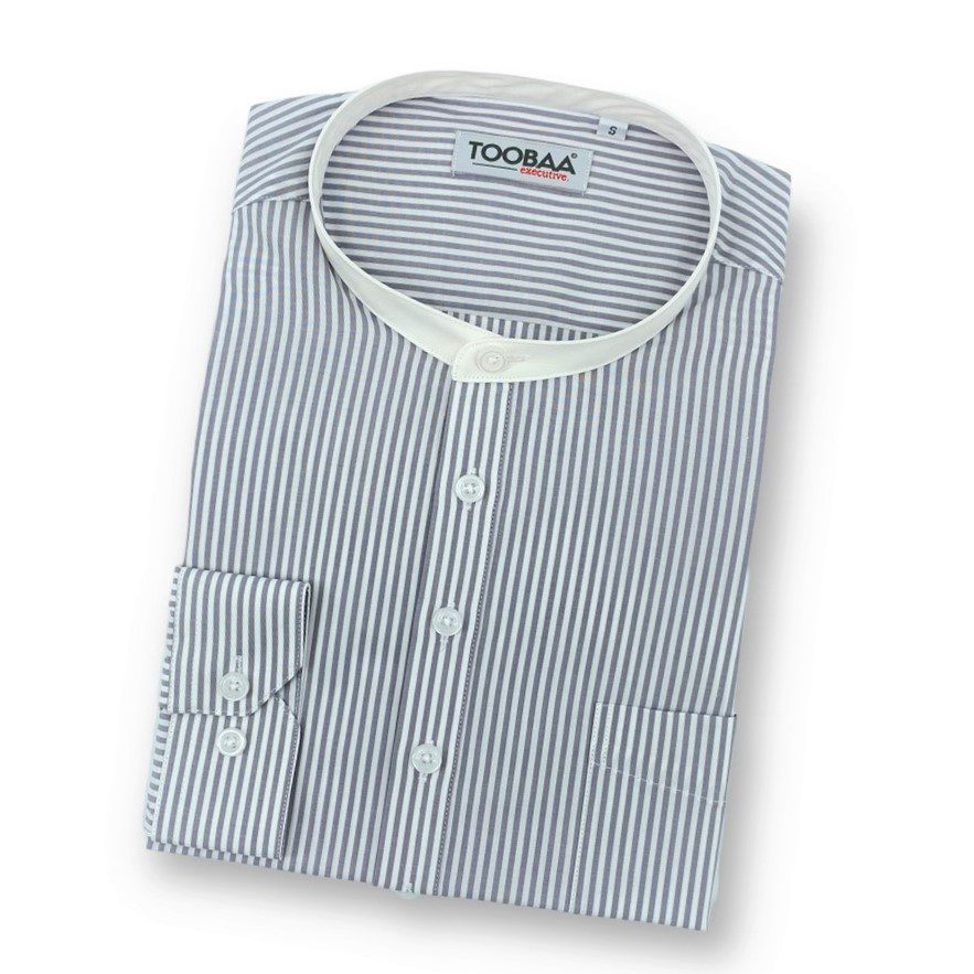 Hugo Stripes Executive Kurta - Chrome image 0