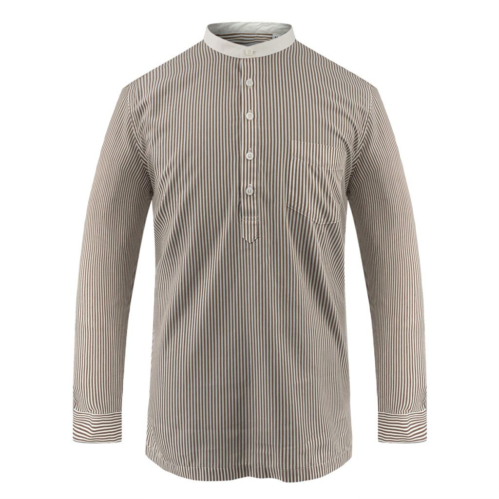 Hugo Stripes Executive Kurta - Braun image 1
