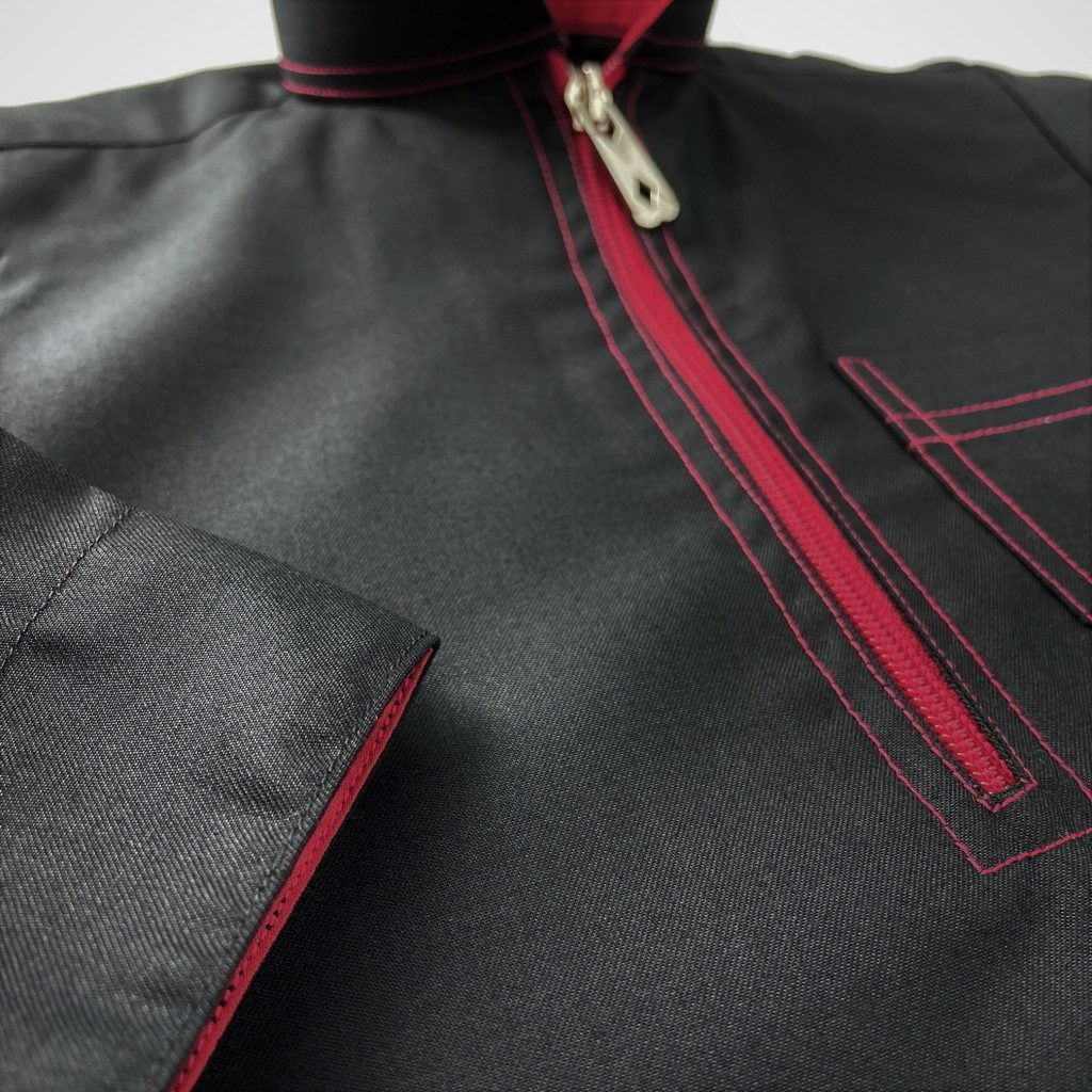 Pro-Linear Black – Boys Premium Jubah (Thobe) image 2