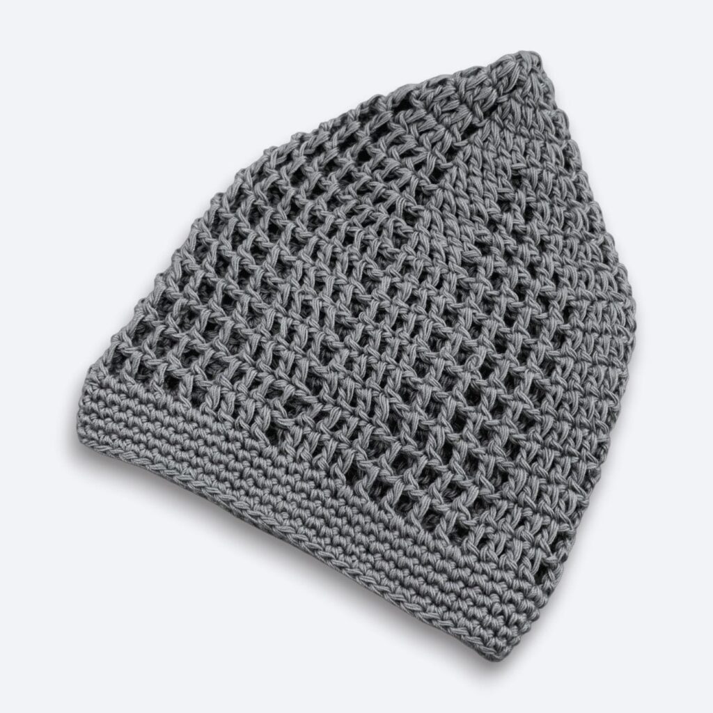 Adult Premium Knitted Kufi – Steel Grey